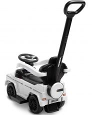 Машинка для катання Caretero (Toyz) Mercedes G350 D з батьківською ручкою White